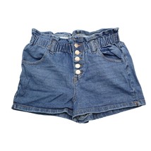 Wild Fable Shorts Womens M Blue Paperbag High Rise Stretch 5 Button Pock... - $22.75