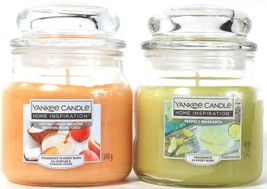 Yankee Candle 12 Oz Home Inspiration Coconut Peach Smoothie &amp; Margarita Candle - £25.15 GBP