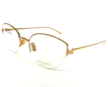 Boucheron Brille Rahmen BC0092O 002 Gold Rund Cat Eye Halbe Felge 55-21-135 - $326.89