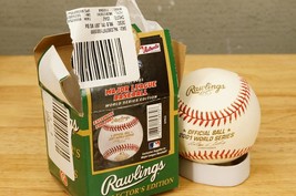 MLB Baseball 2001 World Series Rawlings Collector&#39;s Edition Ball Red &amp; Gold - $54.44