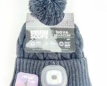 Night Scope Womens Nova Pom Hat Black Rechargeable LED Beanie Cable Knit... - $22.20