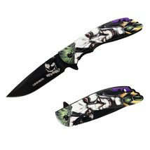 Munetoshi 8 3D Joke Orange Handle Black Blade Folding Pocket Knife Camp... - £11.97 GBP