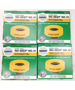 4 Pack Harvey 001115 Extra Thick No-Seep No. 10 Wax Ring w/Alignment Flange - £15.82 GBP