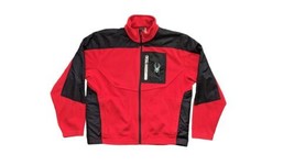 Spyder Sweater Adult Large Red Black  Full Zip Outdoors Fleece Mens SZ M... - $26.60