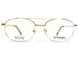Affordable Designs Eyeglasses Frames ROBERT GOLD Round Full Rim 54-16-140 - £36.58 GBP