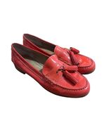 Coach Haydee Loafers Tassel Patent Leather Orange/Coral Size 10 - $45.00