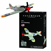 Nanoblock Deluxe P-51 Mustang - 450+ PCS - Building Blocks - £20.50 GBP