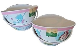 Zak Designs Four (4) Melamine Disney LITTLE MERMAID  6&quot; Cone Shaped Bowl... - £21.53 GBP