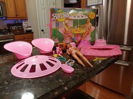 Old Vintage 1988 Ken &amp; Barbie Patio Party Playset #7322 Original Box Mat... - $48.65