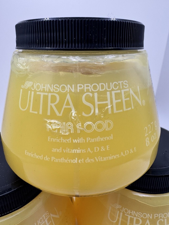 Lot of 3 Ultra Sheen Creme Hair Food 8oz  Made In USA New Old Stock Item image 5