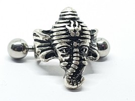 Ganesh orecchino Elephant Ear Cuff 16g (1.2mm) piercing all&#39;orecchio in... - £4.66 GBP