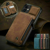 For iPhone 12 Pro mini SE2 7 8 XR 11 max Wallet Flip Leather Magnetic Case cover - £39.86 GBP