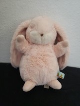 Bunnies By The Bay Nibble Bunny Rabbit Plush Stuffed Animal Pink Fur Whi... - £17.48 GBP