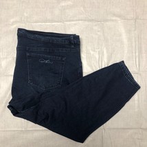 DG Diane Gilman Dark Blue Jeans Womens 28W Petite Super Stretch Skinny Leg - £18.79 GBP