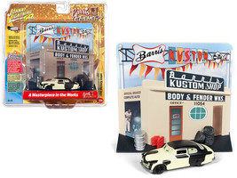 1949 Mercury Coupe Project Car with &quot;Barris Kustom Shop&quot; Facade Diorama &quot;John... - £21.91 GBP