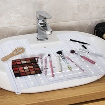 Foldable Sink Cover - Silicone Beauty Makeup Brush Cleaning Mat Tools Organizer  - £30.68 GBP