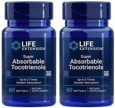 SUPER ABSORBABLE TOCOTRIENOLS VITAMIN E HAIR GROWTH  120 Softgel LIFE EX... - £35.40 GBP