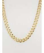 14k Yellow Gold Diamond Cut Cuban Link Necklace Chain - $1,500.00