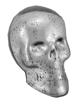 Zeckos Silver Mercury Glass Skull Statue - £22.45 GBP
