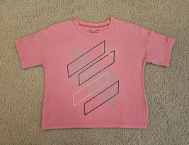Under Armour Crop Top Women&#39;s Pink Graphic T-shirt Size M READ - $14.99