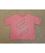 Under Armour Crop Top Women&#39;s Pink Graphic T-shirt Size M READ - $14.84