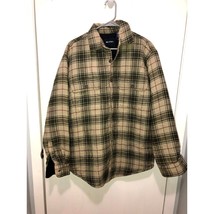 Vintage Puritan Insulated Mens Small Plaid Flannel Shirt With Pockets - £11.13 GBP