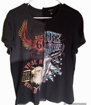 True Religion T Shirt M Mixed Print 100% Cotton - £19.72 GBP