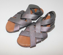 GENTLE SOULS &#39;Bari&#39; Metallic Elastic Sandals size 6.5 M New - £19.37 GBP