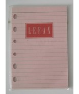 Lefax Ruled Planner Refill Pages 4 or 6 Ring 3 1/4 x 4 3/4 Pink - $7.40 CAD
