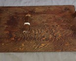 Wooden Serving Tray Platter with Handles Casseroles or Crafts Removable ... - $30.00
