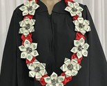 Graduation Money Lei Flower New Bills Red On Red 2024 Charm Four Braided... - $90.00