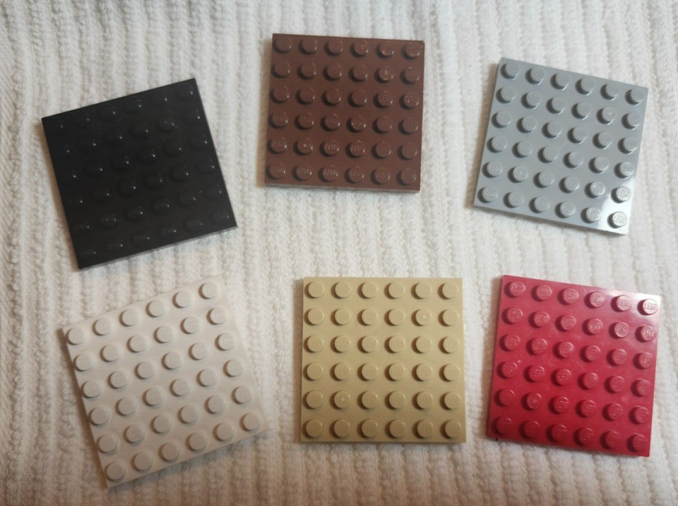 LEGO Part 3958 Plate 6x6 - (1pc) Vintage - Pick Your Color - $1.49