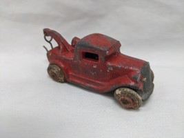 Vintage Red Tow Truck Die Cast Vehicle Toy 3&quot; - £77.57 GBP