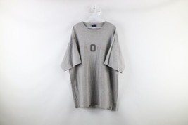 Vintage 90s Mens 2XL XXL Thrashed Ohio State University Spell Out T-Shirt Gray - £19.47 GBP