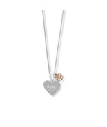 Sterling Silver &quot;Mom&quot; Heart and Family Tree Charm 16&quot; + 2&quot; Necklace - £34.61 GBP