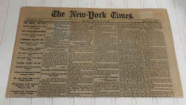New York Times Newspaper July 6, 1863 Civil War Era Reprint - £16.62 GBP