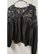 Shein Women&#39;s Blouse Top Size: XL CUTEST Black Nice - £13.39 GBP