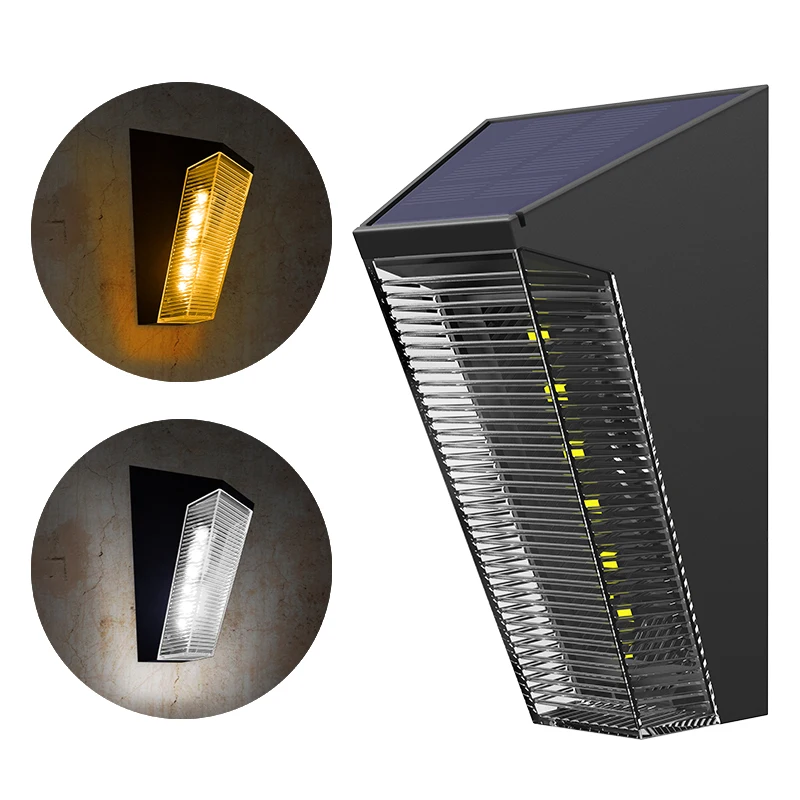 2/6/8/12pcs Solar Wall Lights Outdoor LED Stair Lamp Waterproof  Lighting For Ga - £148.81 GBP
