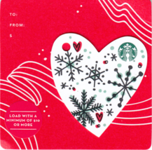Starbucks 2017 Christmas Heart Mini Collectible Gift Card New No Value - £3.13 GBP