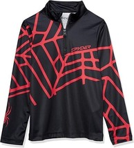 Spyder Boy&#39;s Web Half Zip T-Neck Shirt Size M (10/12 Boys) NWT - £22.34 GBP