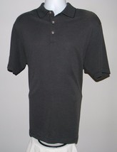 Mens Tommy Bahama Polo Golf Shirt Striped Charcoal Gray Large - £26.01 GBP
