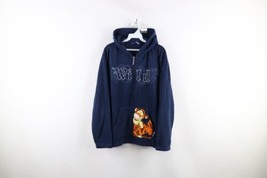Vintage Disney Womens XL Faded Spell Out Winnie the Pooh Tigger Fleece Hoodie - £39.41 GBP