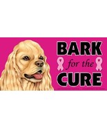 Bark For The Cure Breast Cancer Awareness Cocker Spaniel Dog Car Fridge ... - £5.39 GBP
