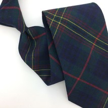 Brown&#39;s of Bermuda Tie Made In Great Britain Green Blue Red Wool Necktie... - £31.14 GBP