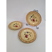 Pfaltzgraff Hand Painted Napoli Set of 3 Salad Plates 9&quot; Damaged for Cra... - $8.96