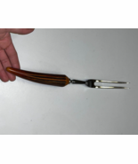 Regent Bakelite Meat Fork Faux Antler Stag Horn Handle Japan Vintage - $27.41 CAD