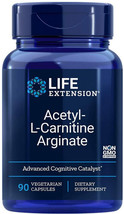 ACETYL-L-CARNITINE Arginate Cell Brain Health 90 Caps 620mg Life Extension - £22.91 GBP