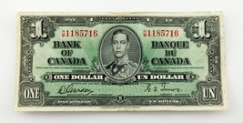 1937 Bank Of Canada Un Dollaro Banca Nota (F) Sottile Condizioni Sceglie... - £53.86 GBP