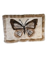 Handicraft Butterfly Design Alpaca Fur Rug/Wall Art Made In Peru 51&quot;x31&quot; - $130.75 CAD