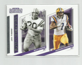 Billy CANNON/ Leonard Fournette (Lsu) 2019 Panini Contenders Draft Connections - £2.35 GBP